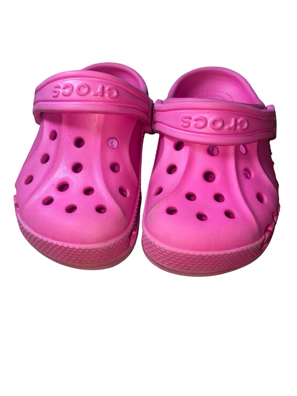 Crocs Kids Classic Clog Bright Pink Slip On Shoes Water Shoes size 7